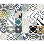 Ambiance - sticker 30 stickers carreaux de ciment authentiques carlo