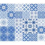 Ambiance - sticker 30 stickers carreaux de ciment ushua�a