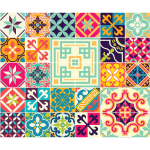 Ambiance - sticker 30 stickers carrelages azulejos carmelita
