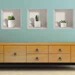 Ambiance - sticker stickers 3d plantes cactus � pots