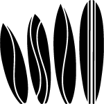 Ambiance - sticker sticker 4 planches de surf