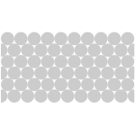 Ambiance - sticker 50 stickers occultants cercles pour vitre et porte de douche