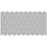Ambiance - sticker 50 stickers occultants hexagones pour vitre et porte de douche