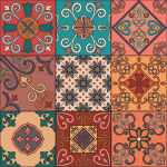 Ambiance - sticker 9 stickers carrelages azulejos erminio
