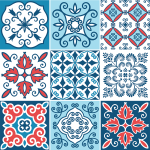 Ambiance - sticker 9 stickers carrelages azulejos samba