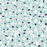 Ambiance - sticker 9 stickers carrelages terrazzo william