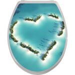 Ambiance - sticker sticker abattant wc c?ur des �les