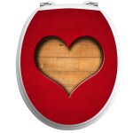 Ambiance - sticker sticker abattant wc c?ur rouge