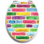 Ambiance - sticker sticker abattant wc mur multi couleurs