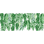 Ambiance - sticker adhésif déco vitre - dépoli privatif - feuilles de palmier suspendues Ambiance - sticker adhésif déco vitre - dépoli privatif - feuilles de palmier suspendues