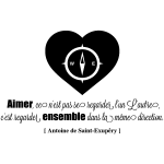 Ambiance - sticker sticker aimer - antoine de saint exup�ry