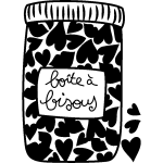 Ambiance - sticker sticker amour bote  bisous