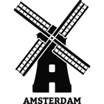 Ambiance - sticker sticker amsterdam moulin � vent 1