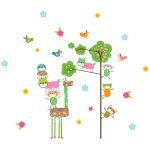 Ambiance - sticker stickers animaux et l?arbre magique