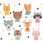 Ambiance - sticker stickers animaux b�b�s de la for�t