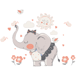 Ambiance - sticker stickers animaux �l�phant dans la nature