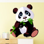 Ambiance - sticker sticker animal panda et son bambou