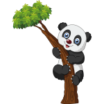 Ambiance - sticker sticker animaux panda sur une branche