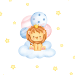 Ambiance - sticker stickers animaux roi lion dans les �toiles