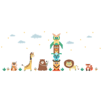 Ambiance - sticker stickers animaux et le totem magique
