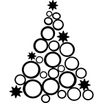 Ambiance - sticker sticker arbre de no�l avec des balles