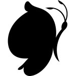 Ambiance - sticker sticker ardoise caricature papillon
