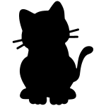 Ambiance - sticker sticker ardoise chaton + 4 craies liquides