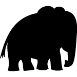 Ambiance - sticker stickers ardoise elephant