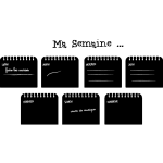Ambiance - sticker sticker ardoise hebdomadaire