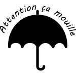 Ambiance - sticker sticker attention �a mouille