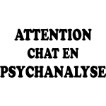 Ambiance - sticker sticker attention chat en psychanalyse