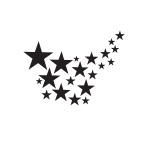 Ambiance - sticker sticker auto lanc� d'�toiles filantes
