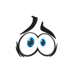 Ambiance - sticker sticker auto yeux cartoon