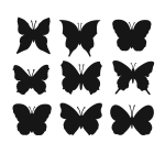 Ambiance - sticker sticker auto lots de papillons