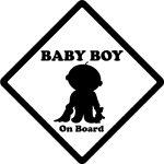Ambiance - sticker sticker baby boy on board