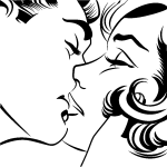 Ambiance - sticker sticker baiser amoureux
