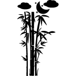 Ambiance - sticker sticker bambous sous le ciel