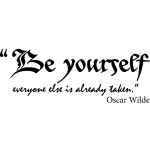 Ambiance - sticker sticker be yourself - oscar wilde