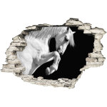 Ambiance - sticker sticker beau cheval blanc