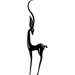 Ambiance - sticker sticker biche avec une corne
