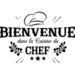 Ambiance - sticker sticker bienvenue cuisine du chef