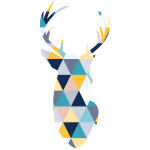 Ambiance - sticker sticker boh�me cerf origami