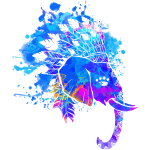 Ambiance - sticker sticker boh�me �l�phant indien