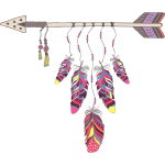 Ambiance - sticker sticker boh�me plumes magiques