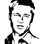 Ambiance - sticker sticker brad pitt