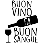 Ambiance - sticker sticker buon vino fa buon sangue