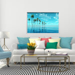 Ambiance - sticker sticker cadre photo bleu azur