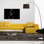 Ambiance - sticker sticker cadre photo panthre noire