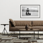 Ambiance - sticker sticker cadre photo le petit garçon en voiture vintage Ambiance - sticker sticker cadre photo le petit garçon en voiture vintage