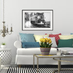 Ambiance - sticker sticker cadre photo le tram